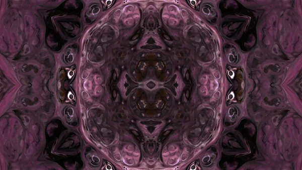 Soyut boya fırça mürekkep patlayabilir formanın düzgün kavramı simetrik desen süs dekoratif Kaleidoscope hareketi geometrik daire ve yıldız şekli