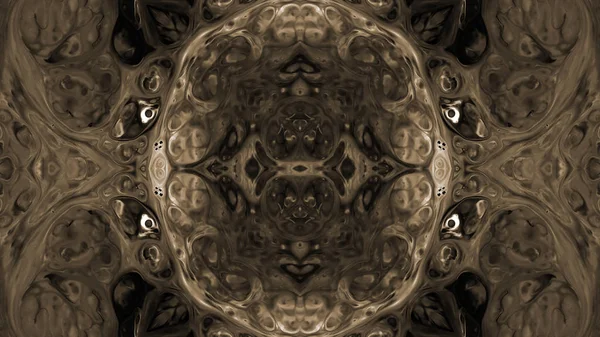 Soyut boya fırça mürekkep patlayabilir formanın düzgün kavramı simetrik desen süs dekoratif Kaleidoscope hareketi geometrik daire ve yıldız şekli