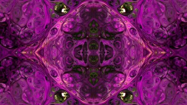 Soyut boya fırça mürekkep patlayabilir formanın düzgün kavramı simetrik desen süs dekoratif Kaleidoscope hareketi geometrik daire ve yıldız şekli