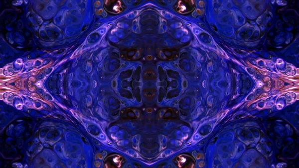 Soyut boya fırça mürekkep patlayabilir formanın düzgün kavramı simetrik desen süs dekoratif Kaleidoscope hareketi geometrik daire ve yıldız şekli