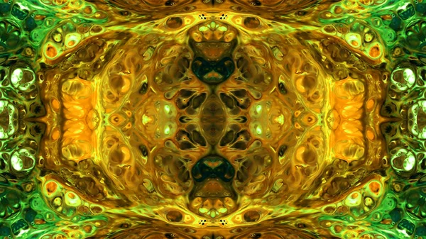 Soyut boya fırça mürekkep patlayabilir formanın düzgün kavramı simetrik desen süs dekoratif Kaleidoscope hareketi geometrik daire ve yıldız şekli