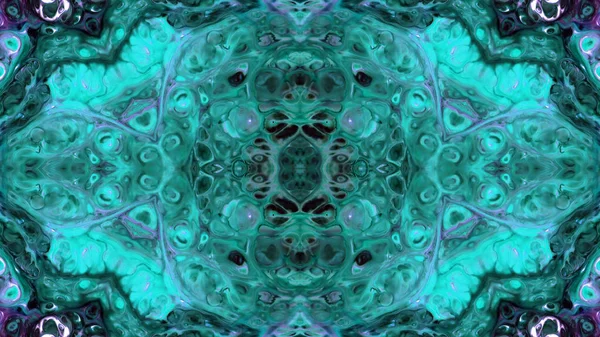 Soyut boya fırça mürekkep patlayabilir formanın düzgün kavramı simetrik desen süs dekoratif Kaleidoscope hareketi geometrik daire ve yıldız şekli