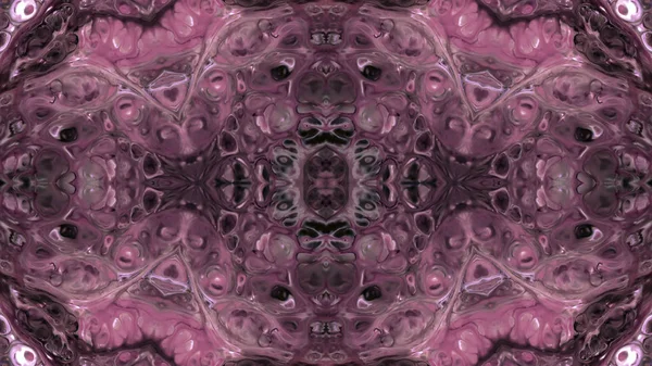 Soyut boya fırça mürekkep patlayabilir formanın düzgün kavramı simetrik desen süs dekoratif Kaleidoscope hareketi geometrik daire ve yıldız şekli