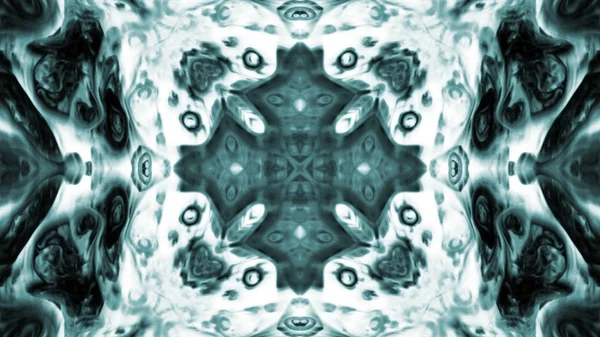 Soyut boya fırça mürekkep patlayabilir formanın düzgün kavramı simetrik desen süs dekoratif Kaleidoscope hareketi geometrik daire ve yıldız şekli