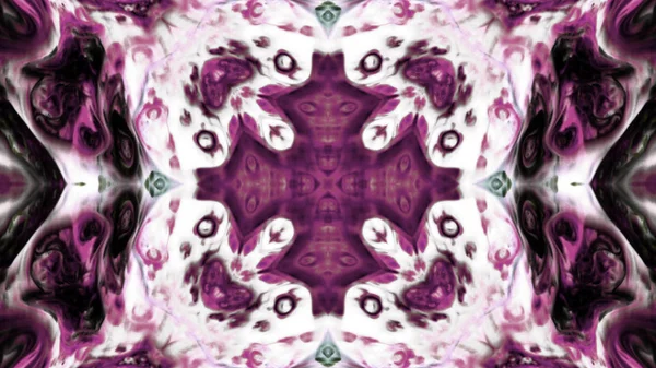 Soyut boya fırça mürekkep patlayabilir formanın düzgün kavramı simetrik desen süs dekoratif Kaleidoscope hareketi geometrik daire ve yıldız şekli