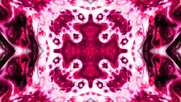 Soyut boya fırça mürekkep patlayabilir formanın düzgün kavramı simetrik desen süs dekoratif Kaleidoscope hareketi geometrik daire ve yıldız şekli