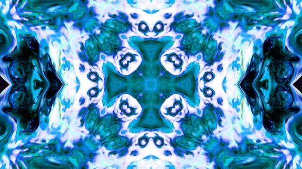 Soyut boya fırça mürekkep patlayabilir formanın düzgün kavramı simetrik desen süs dekoratif Kaleidoscope hareketi geometrik daire ve yıldız şekli