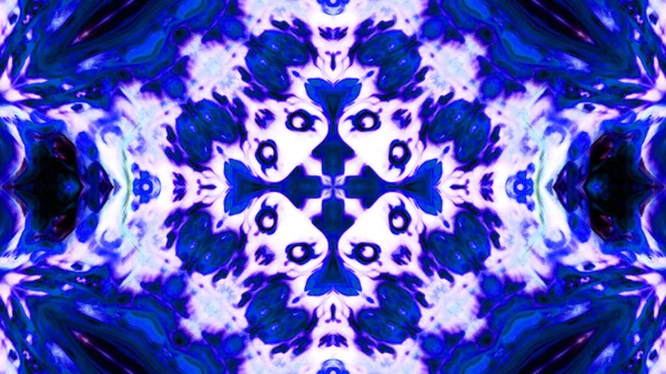 Soyut boya fırça mürekkep patlayabilir formanın düzgün kavramı simetrik desen süs dekoratif Kaleidoscope hareketi geometrik daire ve yıldız şekli