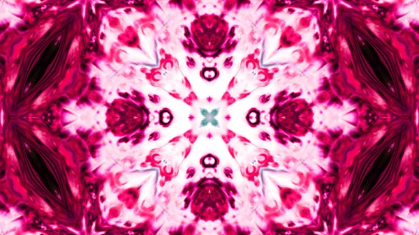 Soyut boya fırça mürekkep patlayabilir formanın düzgün kavramı simetrik desen süs dekoratif Kaleidoscope hareketi geometrik daire ve yıldız şekli