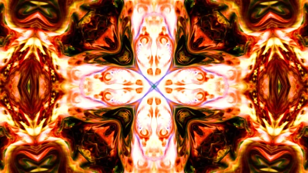 Soyut boya fırça mürekkep patlayabilir formanın düzgün kavramı simetrik desen süs dekoratif Kaleidoscope hareketi geometrik daire ve yıldız şekli