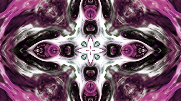 Soyut boya fırça mürekkep patlayabilir formanın düzgün kavramı simetrik desen süs dekoratif Kaleidoscope hareketi geometrik daire ve yıldız şekli