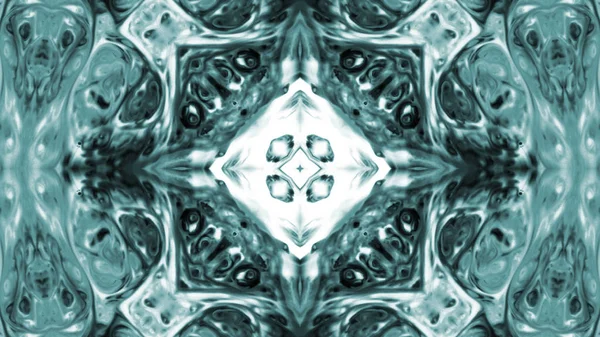 Soyut boya fırça mürekkep patlayabilir formanın düzgün kavramı simetrik desen süs dekoratif Kaleidoscope hareketi geometrik daire ve yıldız şekli