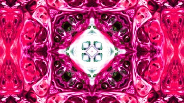 Soyut boya fırça mürekkep patlayabilir formanın düzgün kavramı simetrik desen süs dekoratif Kaleidoscope hareketi geometrik daire ve yıldız şekli