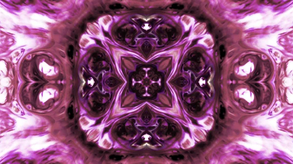 Soyut boya fırça mürekkep patlayabilir formanın düzgün kavramı simetrik desen süs dekoratif Kaleidoscope hareketi geometrik daire ve yıldız şekli