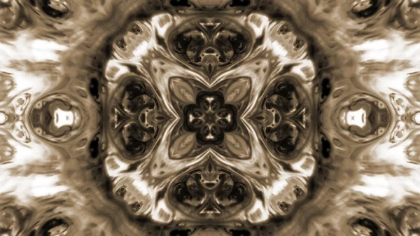 Soyut boya fırça mürekkep patlayabilir formanın düzgün kavramı simetrik desen süs dekoratif Kaleidoscope hareketi geometrik daire ve yıldız şekli