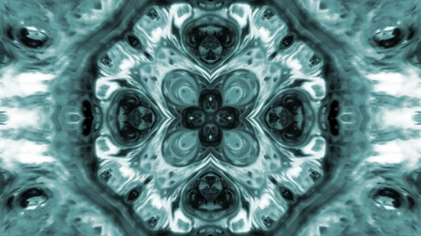 Soyut boya fırça mürekkep patlayabilir formanın düzgün kavramı simetrik desen süs dekoratif Kaleidoscope hareketi geometrik daire ve yıldız şekli