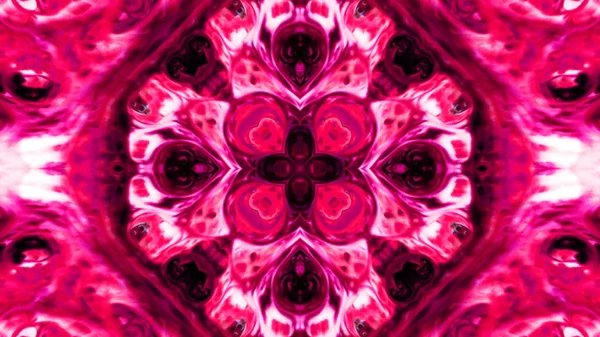 Soyut boya fırça mürekkep patlayabilir formanın düzgün kavramı simetrik desen süs dekoratif Kaleidoscope hareketi geometrik daire ve yıldız şekli