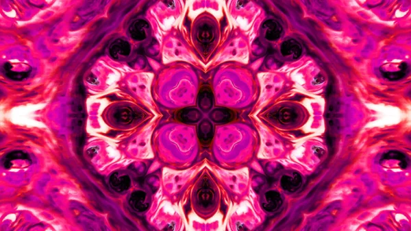 Soyut boya fırça mürekkep patlayabilir formanın düzgün kavramı simetrik desen süs dekoratif Kaleidoscope hareketi geometrik daire ve yıldız şekli