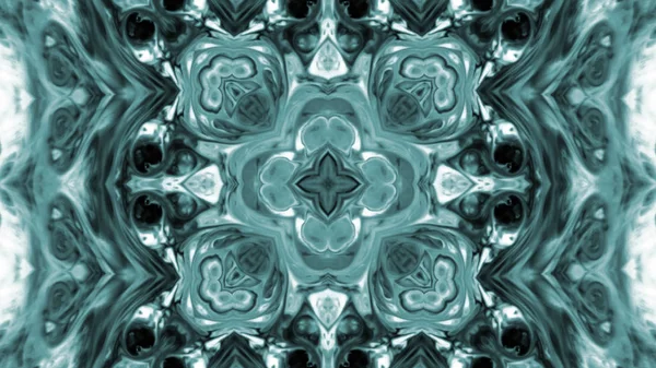 Soyut boya fırça mürekkep patlayabilir formanın düzgün kavramı simetrik desen süs dekoratif Kaleidoscope hareketi geometrik daire ve yıldız şekli