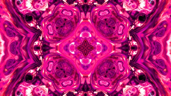 Soyut boya fırça mürekkep patlayabilir formanın düzgün kavramı simetrik desen süs dekoratif Kaleidoscope hareketi geometrik daire ve yıldız şekli