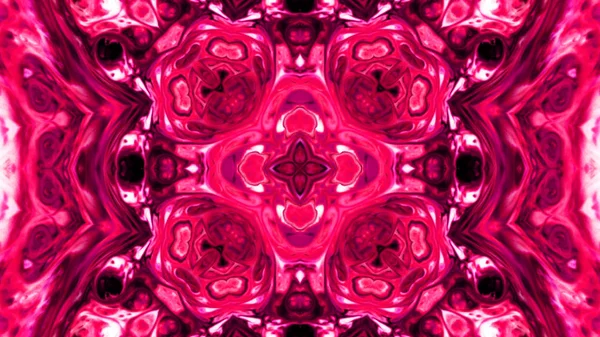 Soyut boya fırça mürekkep patlayabilir formanın düzgün kavramı simetrik desen süs dekoratif Kaleidoscope hareketi geometrik daire ve yıldız şekli