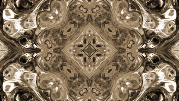 Soyut boya fırça mürekkep patlayabilir formanın düzgün kavramı simetrik desen süs dekoratif Kaleidoscope hareketi geometrik daire ve yıldız şekli