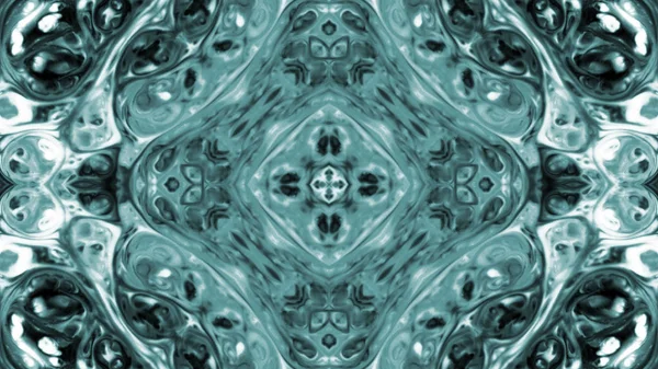 Soyut boya fırça mürekkep patlayabilir formanın düzgün kavramı simetrik desen süs dekoratif Kaleidoscope hareketi geometrik daire ve yıldız şekli