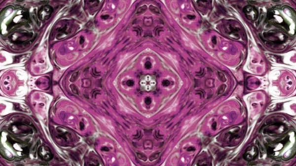 Soyut boya fırça mürekkep patlayabilir formanın düzgün kavramı simetrik desen süs dekoratif Kaleidoscope hareketi geometrik daire ve yıldız şekli