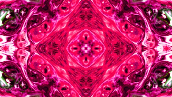 Soyut boya fırça mürekkep patlayabilir formanın düzgün kavramı simetrik desen süs dekoratif Kaleidoscope hareketi geometrik daire ve yıldız şekli