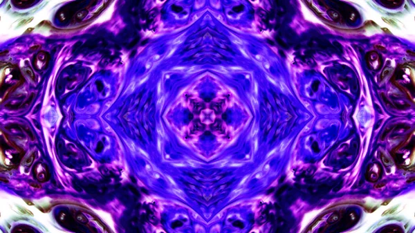 Soyut boya fırça mürekkep patlayabilir formanın düzgün kavramı simetrik desen süs dekoratif Kaleidoscope hareketi geometrik daire ve yıldız şekli