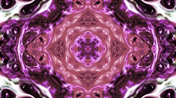 Soyut boya fırça mürekkep patlayabilir formanın düzgün kavramı simetrik desen süs dekoratif Kaleidoscope hareketi geometrik daire ve yıldız şekli