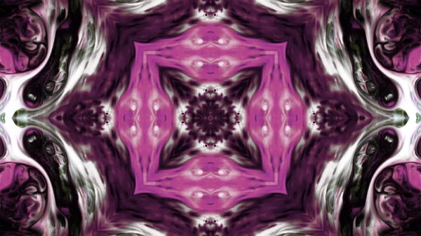 Soyut boya fırça mürekkep patlayabilir formanın düzgün kavramı simetrik desen süs dekoratif Kaleidoscope hareketi geometrik daire ve yıldız şekli