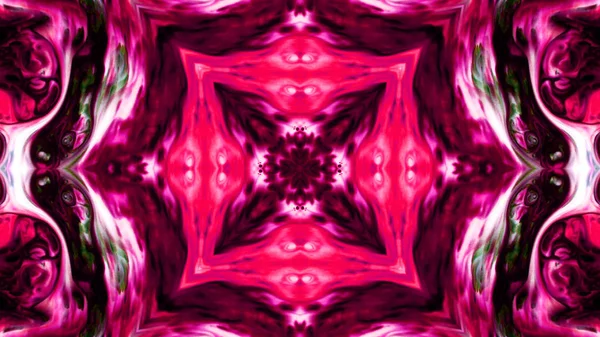 Soyut boya fırça mürekkep patlayabilir formanın düzgün kavramı simetrik desen süs dekoratif Kaleidoscope hareketi geometrik daire ve yıldız şekli