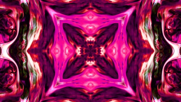 Soyut boya fırça mürekkep patlayabilir formanın düzgün kavramı simetrik desen süs dekoratif Kaleidoscope hareketi geometrik daire ve yıldız şekli