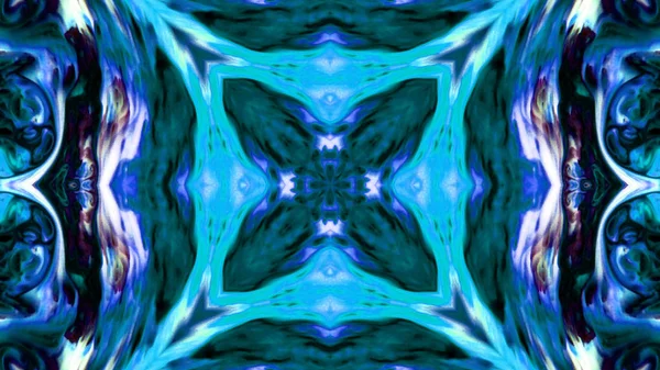 Soyut boya fırça mürekkep patlayabilir formanın düzgün kavramı simetrik desen süs dekoratif Kaleidoscope hareketi geometrik daire ve yıldız şekli