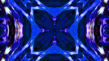 Soyut boya fırça mürekkep patlayabilir formanın düzgün kavramı simetrik desen süs dekoratif Kaleidoscope hareketi geometrik daire ve yıldız şekli