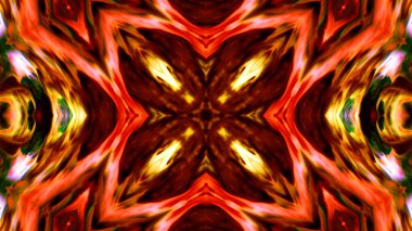 Soyut boya fırça mürekkep patlayabilir formanın düzgün kavramı simetrik desen süs dekoratif Kaleidoscope hareketi geometrik daire ve yıldız şekli