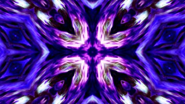 Soyut boya fırça mürekkep patlayabilir formanın düzgün kavramı simetrik desen süs dekoratif Kaleidoscope hareketi geometrik daire ve yıldız şekli