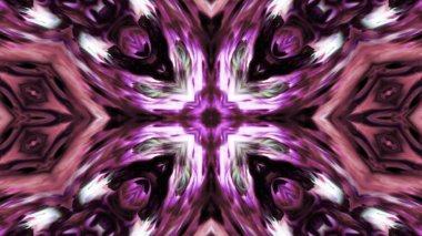 Soyut boya fırça mürekkep patlayabilir formanın düzgün kavramı simetrik desen süs dekoratif Kaleidoscope hareketi geometrik daire ve yıldız şekli