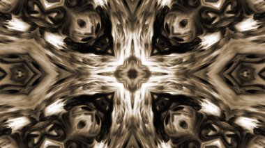 Soyut boya fırça mürekkep patlayabilir formanın düzgün kavramı simetrik desen süs dekoratif Kaleidoscope hareketi geometrik daire ve yıldız şekli