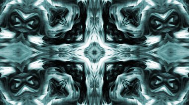 Soyut boya fırça mürekkep patlayabilir formanın düzgün kavramı simetrik desen süs dekoratif Kaleidoscope hareketi geometrik daire ve yıldız şekli