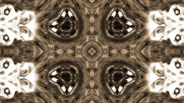 Soyut boya fırça mürekkep patlayabilir formanın düzgün kavramı simetrik desen süs dekoratif Kaleidoscope hareketi geometrik daire ve yıldız şekli