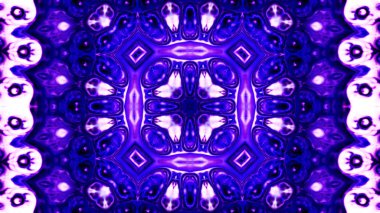 Soyut boya fırça mürekkep patlayabilir formanın düzgün kavramı simetrik desen süs dekoratif Kaleidoscope hareketi geometrik daire ve yıldız şekli