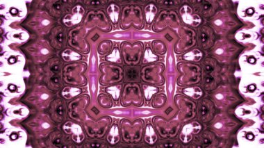 Soyut boya fırça mürekkep patlayabilir formanın düzgün kavramı simetrik desen süs dekoratif Kaleidoscope hareketi geometrik daire ve yıldız şekli