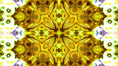 Soyut boya fırça mürekkep patlayabilir formanın düzgün kavramı simetrik desen süs dekoratif Kaleidoscope hareketi geometrik daire ve yıldız şekli