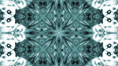 Soyut boya fırça mürekkep patlayabilir formanın düzgün kavramı simetrik desen süs dekoratif Kaleidoscope hareketi geometrik daire ve yıldız şekli