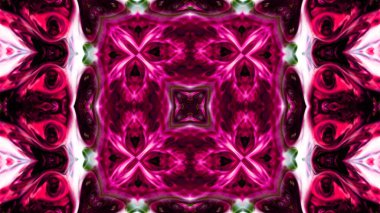 Soyut boya fırça mürekkep patlayabilir formanın düzgün kavramı simetrik desen süs dekoratif Kaleidoscope hareketi geometrik daire ve yıldız şekli