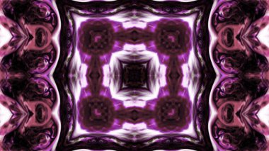 Soyut boya fırça mürekkep patlayabilir formanın düzgün kavramı simetrik desen süs dekoratif Kaleidoscope hareketi geometrik daire ve yıldız şekli