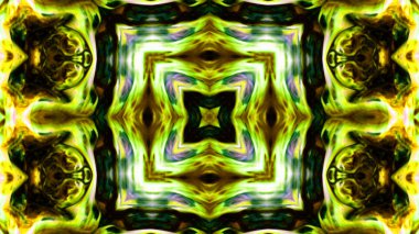 Soyut boya fırça mürekkep patlayabilir formanın düzgün kavramı simetrik desen süs dekoratif Kaleidoscope hareketi geometrik daire ve yıldız şekli