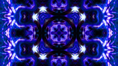 Soyut boya fırça mürekkep patlayabilir formanın düzgün kavramı simetrik desen süs dekoratif Kaleidoscope hareketi geometrik daire ve yıldız şekli